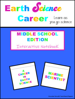 Preview of DISTANCE LEARNING: EARTH SCIENCE CAREERS Digital Notebook and FLIP BOOK