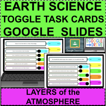 Preview of EARTH SCIENCE Layers of the Atmosphere TOGGLE TASKS GOOGLE DISTANCE LEARNING