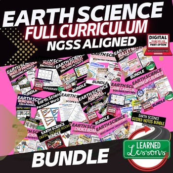 Preview of EARTH SCIENCE MEGA BUNDLE, Earth Science Full Curriculum NGSS Activities