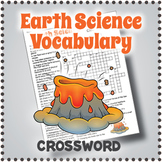 EARTH SCIENCE Vocabulary Crossword Puzzle Worksheet Activity