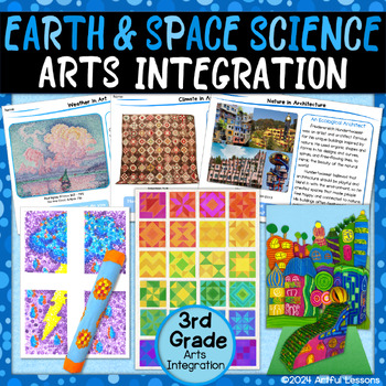 Preview of EARTH & SPACE SCIENCE Arts Integration Bundle – Science in Art Projects