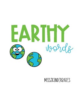 Preview of EARTHY WORDS FREEBIE