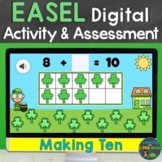EASEL Making 10 Activity and Assessment St. Patrick's Day Digital