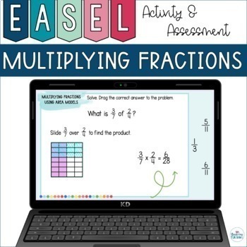 Preview of EASEL - Multiplying Fractions