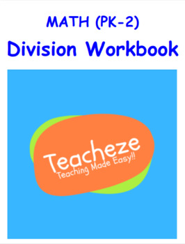 Preview of EASEL READY!! Basic Division Activity Workbook,  K, Grade 1, 2, 3