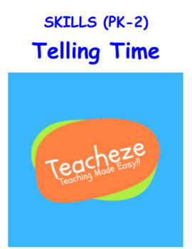 Preview of EASEL READY!! Time Telling Worksheets, activity online or on paper