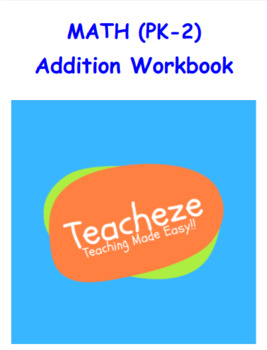 Preview of EASEL READY! WELL DESIGNED Basic Addition Activity Workbook,  PK, K, Grade 1, 2