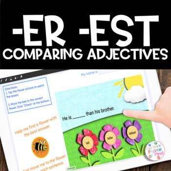 Preview of EASEL | -er -est | Comparative Superlative