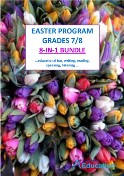 Preview of EASTER  8-IN-1 BUNDLE - Grades 7&8