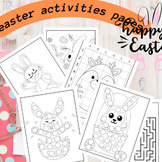 EASTER ACTIVITIES: Coloring pages, Mazes, Desing your eggs