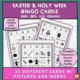EASTER AND HOLY WEEK BINGO CARDS BLACK & WHITE VERSION