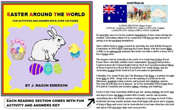 Preview of EASTER AROUND THE WORLD (30 NATIONS, 100+ PAGES, WORD SEARCHES, CCSS ETC)