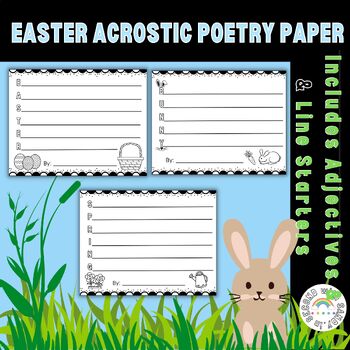 Preview of EASTER Acrostic Poetry