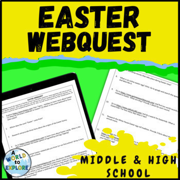 Preview of EASTER Activity a Research and Reading WebQuest for ELA