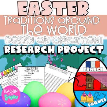 Preview of EASTER Around the World EGG CRAFT: Easter Traditions RESEARCH Project