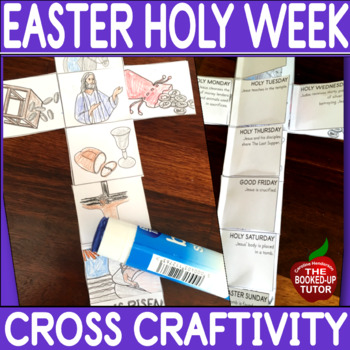 Preview of EASTER BIBLE Craft Holy Week Cross Activity for all abilities