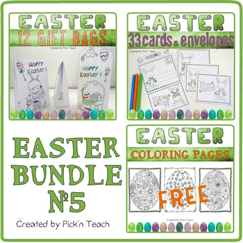 Download EASTER BUNDLE 5 ✀ Cut, color, glue, write OR draw ...