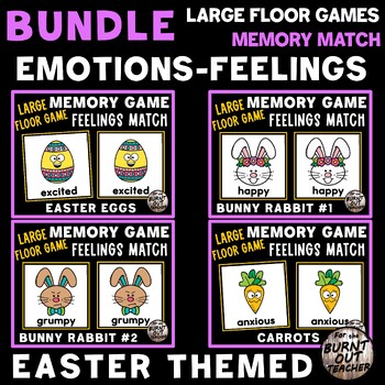 Preview of EASTER BUNDLE LARGE FLOOR MATCH GAME FEELINGS EMOTIONS SEL SOCIAL EMOTIONAL