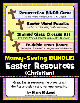 Preview of EASTER BUNDLE of Four Resources to Teach the Resurrection of Jesus Christ!