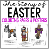EASTER Bible Story Coloring Pages and Posters | Craft Activity