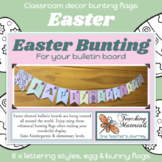 EASTER Bunting Flags classroom bulletin board decoration i