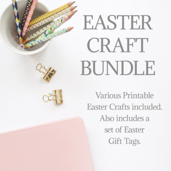 Preview of EASTER CRAFT BUNDLE, SPRING ACTIVITIES FOR STUDENTS, NOTES FROM TEACHER