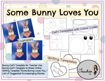 Preview of EASTER CRAFT - SOME BUNNY LOVES YOU CRAFT (Kindergarten/Primary)