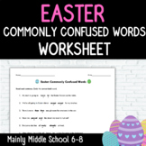 EASTER Commonly Confused Words Worksheet