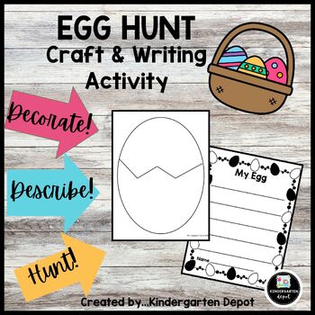 Preview of EASTER EGG CRAFT AND WRITING ACTIVITY