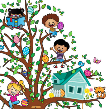 under the tree clipart