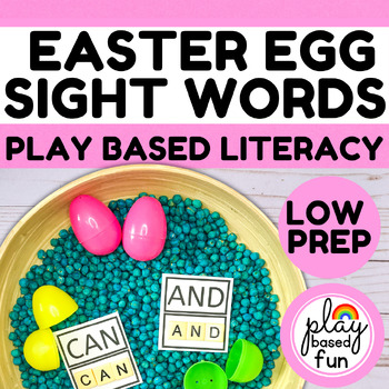 Preview of EASTER EGG SIGHT WORDS Literacy Spelling Reading Spring Activity Free Printable