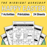 EASTER HOLIDAY WORKSHEETS • 7 Activities, 24 Sheets, Printable