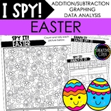 EASTER I SPY Count and Color, Math and Graphing Activities