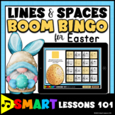 EASTER LINES & SPACES Music BINGO Boom Cards™ Music Game E