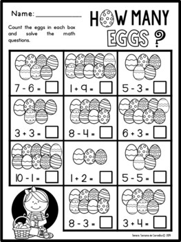 EASTER - MATH & LITERACY ACTIVITIES - NO PREP by Oooh la la | TPT