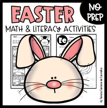 Preview of EASTER - MATH & LITERACY ACTIVITIES - NO PREP