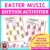 EASTER Music Lesson Activities/Worksheets - Rhythm Dictati