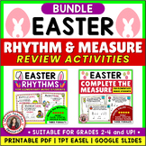 EASTER Music Lesson Activities - Rhythm Worksheets and Task Cards
