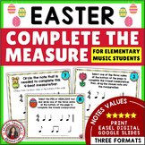EASTER Music Lesson Activities - Rhythm Worksheets for Ele