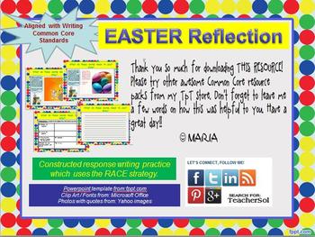 Preview of FREEBIE EASTER Quotes Writing Practice: RACE Strategy W 8.2