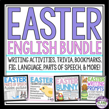 Preview of Easter Reading and Writing Bundle - Activities, Assignments, and Games
