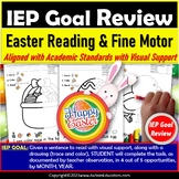 EASTER Read a Sentence with Visual Support and Fine Motor Skills 
