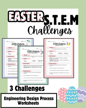 Preview of EASTER S.T.E.M. CHALLENGES - ENGINEERING DESIGN PROCESS - PROJECTS