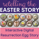 EASTER STORY RETELLING: Digital RESURRECTION EGG STORY for