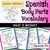 EASTER:  Spanish Body Parts Game or Power Point Activity