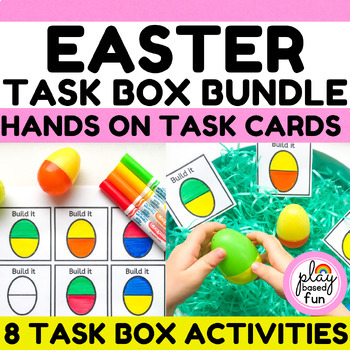Preview of EASTER TASK CARD BUNDLE - EASTER TASK BOXES for SPED, PREK, KINDERGARTEN CENTERS