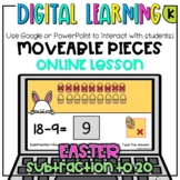 EASTER Theme Subtraction to 20 - Distance Learning Google 