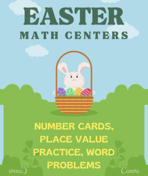 Preview of EASTER Themed Math Center Activities!