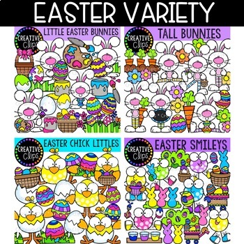 Preview of EASTER Clipart Variety Bundle ($19.00 Value) {Bunny Clipart}