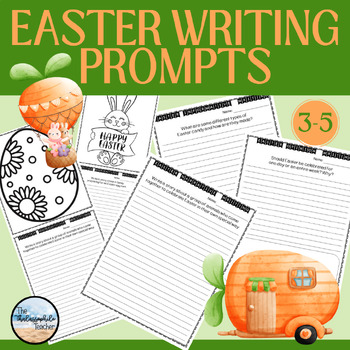 EASTER WRITING PROMPTS AND TOPPERS | THIRD FOURTH AND FIFTH GRADE